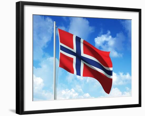 Norwegian Flag-laviana-Framed Premium Photographic Print