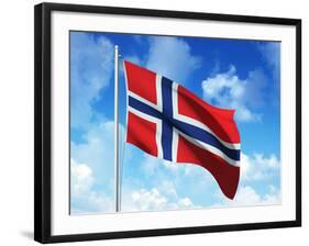 Norwegian Flag-laviana-Framed Premium Photographic Print