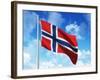 Norwegian Flag-laviana-Framed Premium Photographic Print