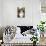 Norwegian Forest Silver and White Mackerel Tabby Cat-null-Photographic Print displayed on a wall