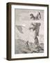 Norwegian Giant Little Fred and the Giant Beggar-Theodor Kittelsen-Framed Photographic Print