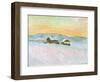 Norwegian Landscape, Blue Houses, 1895-Claude Monet-Framed Giclee Print