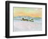 Norwegian Landscape, Blue Houses, 1895-Claude Monet-Framed Giclee Print