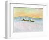 Norwegian Landscape, Blue Houses, 1895-Claude Monet-Framed Giclee Print