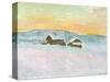 Norwegian Landscape, Blue Houses, 1895-Claude Monet-Stretched Canvas