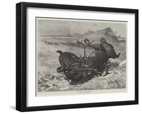 Norwegian Lynx Killing a Reindeer-null-Framed Giclee Print
