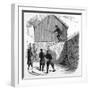 Norwegian Ski Jump 1862-null-Framed Art Print