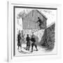 Norwegian Ski Jump 1862-null-Framed Art Print