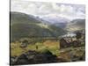 Norwegian Valley-Johan Christian Clausen Dahl-Stretched Canvas