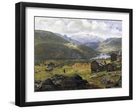 Norwegian Valley-Johan Christian Clausen Dahl-Framed Giclee Print