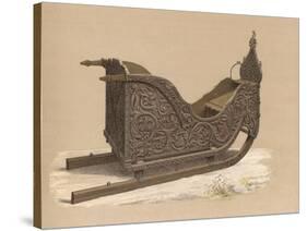 Norwegian Wooden Sledge-null-Stretched Canvas