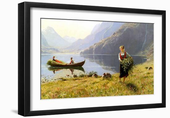 Norweigian Viking Fjord Western Norway-Hans Andreas Dahl-Framed Art Print