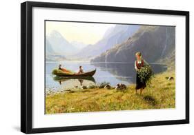 Norweigian Viking Fjord Western Norway-Hans Andreas Dahl-Framed Art Print