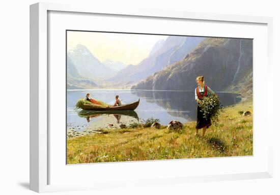Norweigian Viking Fjord Western Norway-Hans Andreas Dahl-Framed Art Print