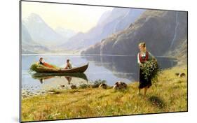 Norweigian Viking Fjord Western Norway-Hans Andreas Dahl-Mounted Art Print