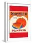 Norwich Brand Pumpkin-null-Framed Art Print