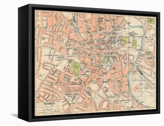 'Norwich', c20th Century-John Bartholomew-Framed Stretched Canvas