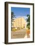 Norwich Castle - Dave Thompson Contemporary Travel Print-Dave Thompson-Framed Art Print