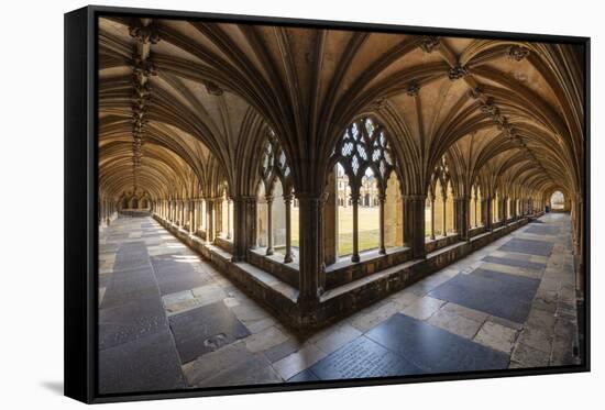 Norwich Cathedral Cloisters, Holy and Undivided Trinity Anglican Cathedral in Norwich-Neale Clark-Framed Stretched Canvas