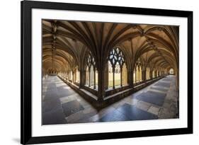 Norwich Cathedral Cloisters, Holy and Undivided Trinity Anglican Cathedral in Norwich-Neale Clark-Framed Photographic Print