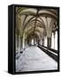 Norwich Cathedral Cloisters, Norwich, Norfolk, England, United Kingdom, Europe-Mark Sunderland-Framed Stretched Canvas