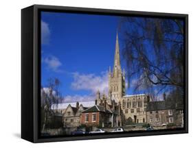 Norwich Cathedral from the Close, Norwich, Norfolk, England, United Kingdom-Jean Brooks-Framed Stretched Canvas
