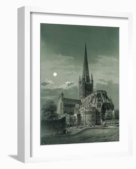 Norwich Cathedral, Norfolk, C1870-WL Walton-Framed Giclee Print