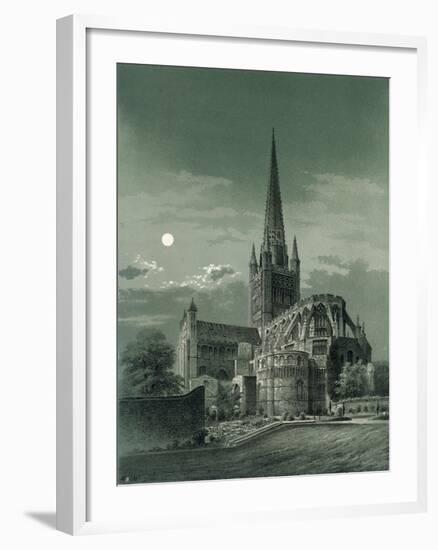 Norwich Cathedral, Norfolk, C1870-WL Walton-Framed Giclee Print