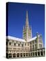 Norwich Cathedral, Norwich, Norfolk, East Anglia, England-Steve Vidler-Stretched Canvas