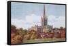 Norwich Cathedral-Alfred Robert Quinton-Framed Stretched Canvas