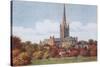 Norwich Cathedral-Alfred Robert Quinton-Stretched Canvas