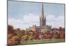 Norwich Cathedral-Alfred Robert Quinton-Mounted Giclee Print