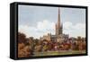 Norwich Cathedral-Alfred Robert Quinton-Framed Stretched Canvas