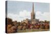 Norwich Cathedral-Alfred Robert Quinton-Stretched Canvas