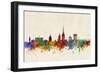 Norwich England Skyline-Michael Tompsett-Framed Art Print