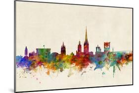 Norwich England Skyline-Michael Tompsett-Mounted Art Print