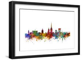 Norwich England Skyline-Michael Tompsett-Framed Art Print