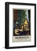 Norwich Horse and Cart-null-Framed Art Print