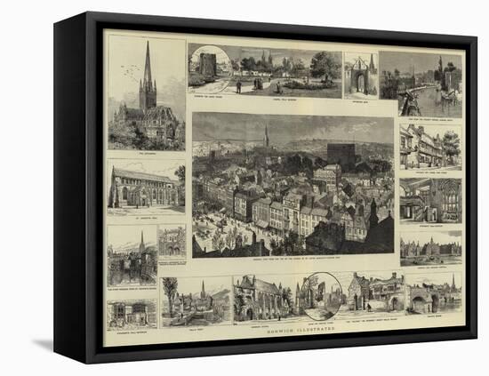Norwich Illustrated-null-Framed Stretched Canvas