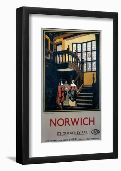 Norwich Inside Tudor Building-null-Framed Art Print