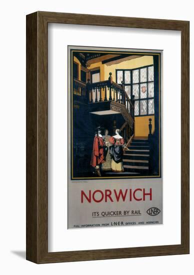 Norwich Inside Tudor Building-null-Framed Art Print