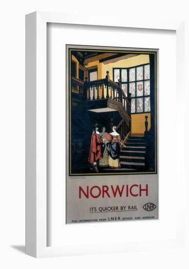 Norwich Inside Tudor Building-null-Framed Art Print