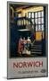 Norwich Inside Tudor Building-null-Mounted Art Print