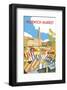 Norwich Market - Dave Thompson Contemporary Travel Print-Dave Thompson-Framed Giclee Print