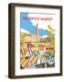 Norwich Market - Dave Thompson Contemporary Travel Print-Dave Thompson-Framed Art Print