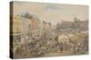 Norwich Market-Place-John Sell Cotman-Stretched Canvas