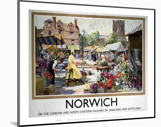 Norwich Market-null-Mounted Art Print