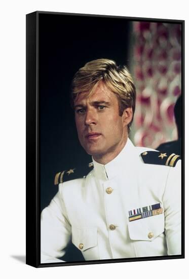 Nos plus Belles Annees THE WAY WE WERE by Sydney Pollack with Robert Redford, 1973 (photo)-null-Framed Stretched Canvas