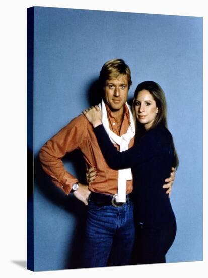 Nos plus Belles Annees THE WAY WE WERE by Sydney Pollack with Robert Redford and Barbra Streisand, -null-Stretched Canvas