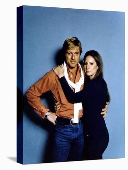 Nos plus Belles Annees THE WAY WE WERE by Sydney Pollack with Robert Redford and Barbra Streisand, -null-Stretched Canvas